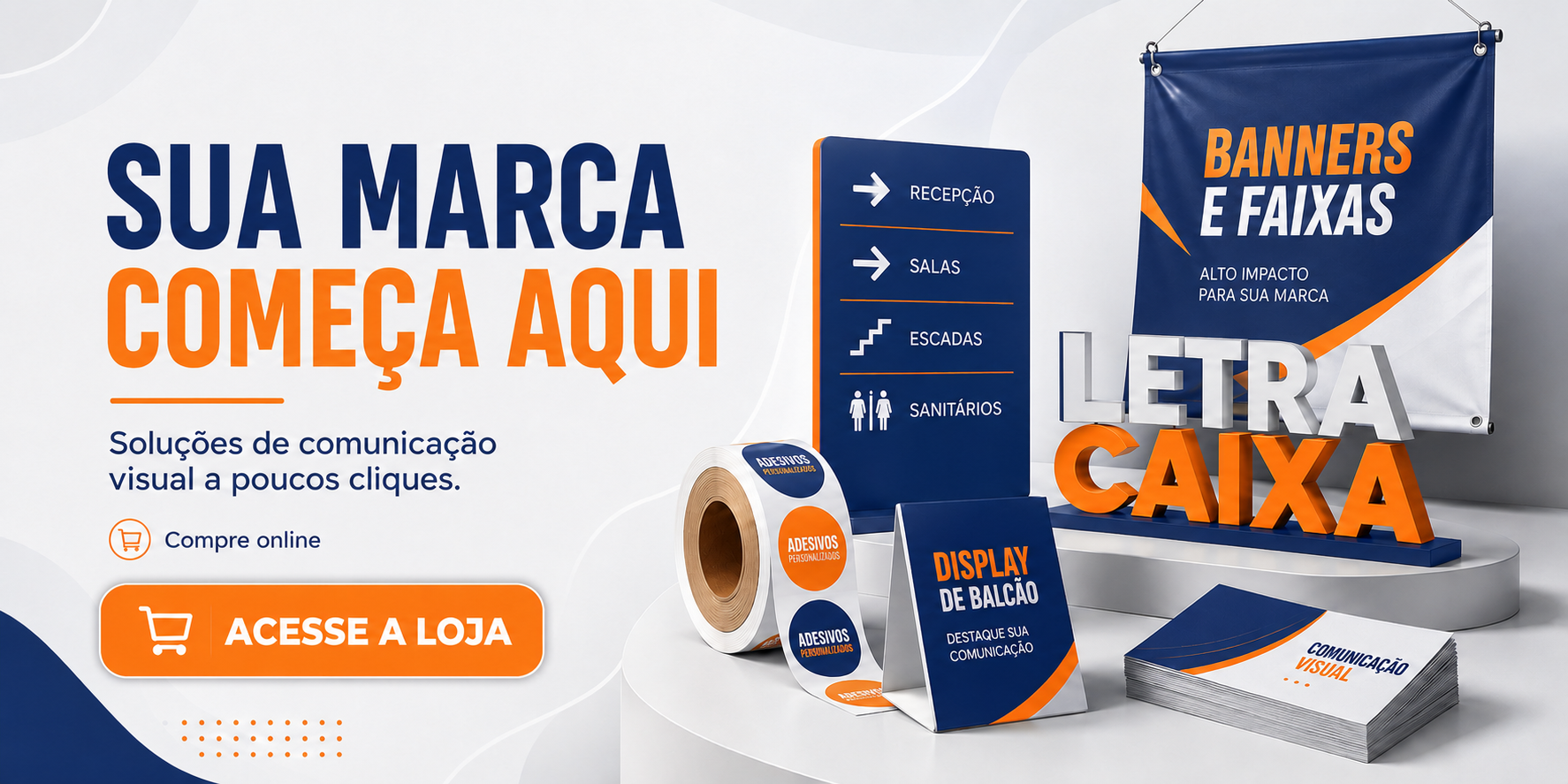 Sua marca começa aqui. Acesse a loja virtual da JCC.
